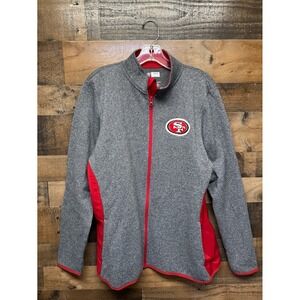 Team Apparel Womens San Francisco 49ers NFL Zip Up Fleece Jacket XL